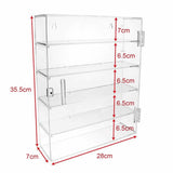 5 Layer Acrylic Display Rack Case Organizer Storage Shot Glass Display Case Box