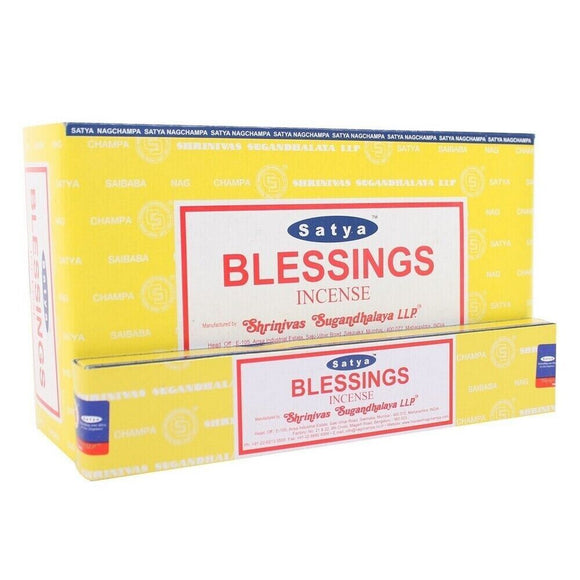 Satya Blessings Incense Sticks Aroma Relaxation Fragrance 15g x 12 Packet