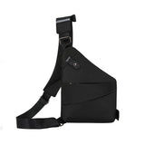 Bag Personal Anti Theft Shoulder Man Pocket Portable Chest Travel - Black Left