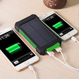 Portable Power Bank Solar Panel Dual USB External Battery Pack Charger 10000mAh