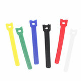 12x Mix Hook and Loop Cable Ties Reusable Magic Cords Organiser Strap Tidy Grip