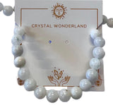 1pc Moonstone Crystal Beads Bracelet 8mm Natural Gemstone Healing