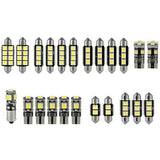 23x Car 12v Led Festoon Interior White Light Bulb 5050 5smd Auto Dome Globe