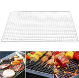 2X BBQ Grill Mesh Camping Cooking Hibachi Yakitori Stainless Steel 44cm x 26cm