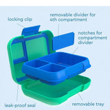 Lunch Box Bentgo Pop with Removable 3/4 Divider Leak-Proof - Spring Green/Blue