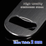 2x Speed Bottle Opener Stainless Steel Flat Bar Blade Cap Remover Can Beer Drink
