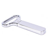Wine Bottle Opener Cork Two-Prong Puller Damaged Cork Remover Chrome Sheath