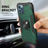 Cover Shockproof Case Magnetic Iphone Metal Ring Holder For IPhone 13 Pro Black