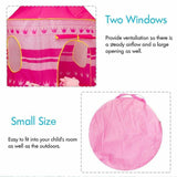 Pink Princess Castle Kids Play Tent Pop Up Playhouse Indoor Outdoor Girls Toy