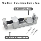 Metal Adjustable Watch Band Bracelet Repair Tool Link Pin Remover 3 Replace Pins