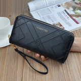 Women Fashion PU Leather Wallet Long Purse Holder Case Clutch Handbag Black