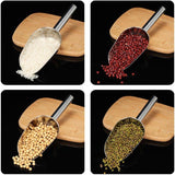5x Stainless Steel Scoop Ice Buffet Candy Kitchen Shovel Nut Pet Food Flour