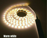 Warm White Battery Operated Motion Sensor Cabinet Light LED Strip Under Bed 2M