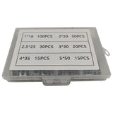 230pcs Stainless Steel Cotter Pin Assortment Set Split Pin Value Kit 6 sizes