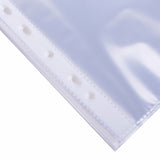 100pcs A4 Clear Plastic Punched Pockets Folders Filing Sleeves Document Files