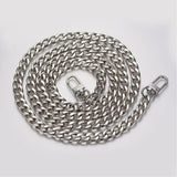 120cm Metal Handbag Shoulder Strap Bag Purse Chain Replacement Crossbody Silver