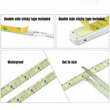 Warm White Battery Operated Motion Sensor Cabinet Light LED Strip Under Bed 1M