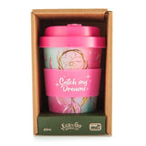 Eco-to-Go Bamboo Coffee Tea Eco Friendly Reusable Cup Catch My Dreams - 470ml