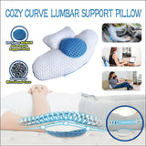 Cozy Curve Lumbar Support Pillow Pad Back Sleepers Cushion