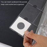 50pcs Cardboard 2"x 2" Coin Holders Clear Display Storage Protect 23mm