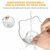 Double Elevated Pet Bowl Feeder Cat Dog Food Raised Lifted Stand Bowls