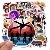 50pcs Stranger Things Fantasy Horror Drama Vinyl Decal Stickers Bomb Laptop