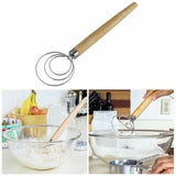 1x Baking Danish Dough Stainless Steel Wire Whisk Mixer Artisan Bread Mixing