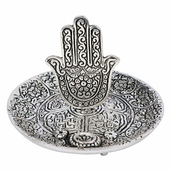 Hamsa Hand Stick & Cone Incense Holder 8 x 11cm