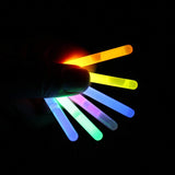 4x Glow in the Dark Sticks Tube Hook Glowsticks Lanyard Fun Party Decor 10cm