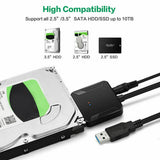 USB 3.0 to 2.5"/3.5" SATA Hard Drive Adapter Cable/UASP to USB3.0 Converter AU