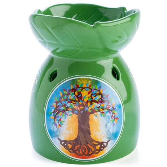 Tree of Life Oil Burner 3D Bowl Design Ceramic Wax Melts Tealight Candles Holder