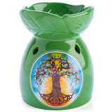 Tree of Life Oil Burner 3D Bowl Design Ceramic Wax Melts Tealight Candles Holder