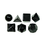 7 Pieces Black Tourmaline Sacred Geometry Crystal Healing Spiritual Meditation