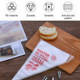 200x Plastic Disposable Piping Bag Cake Decor Icing Frosting Nozzles -M 21x34cm