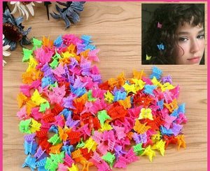 200X Butterfly Mini Hair Clips Hair