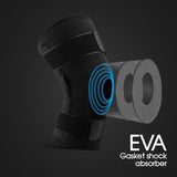 Hinged Knee Brace Adjustable Open Patella Support Swollen Tendon Ligament - M