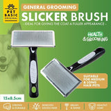 Slicker Pet Brush Grooming Hair Shedding Trimmer Comb Undercoat Dog Cat Grey