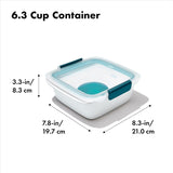 OXO Prep & Go Salad Container 1.5 Litre / 6.3 Cups, 34 x 20 x 23 cm White