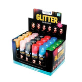 6x Hair Spray Paint GLITTER Non-Toxic Washable Party Fun Fluro Dye Colouring