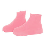 Pink Waterproof Silicone Shoe Cover Protective Water Rubber Boot Overshoe M