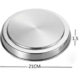 4Pcs Round Stainless Steel Electric Stove Top Burner Cooker Protection Covers
