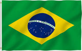 Large Brazil Flag Heavy Duty Polyester Durable - 90 X 150 CM  3ft x 5ft