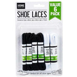 6 Pairs Shoe Laces 3 Sizes 80CM 90CM 110CM Flat Round Sneaker Runners Accessory