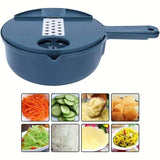 Vegetable Slicer Multifunctional Kitchen  Artifact Food Chopper - Light Blue