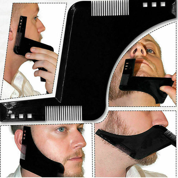 Beard Styling Shaping Comb Barber Tool Symmetry Trimming Shaper Stencil