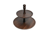 St Clare Acacia 2 Tier Food Serving Tray Stand Decoration Platter Rack 26x38cm