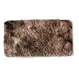 1x Mat Cosy Synthetic Fur Floor Soft Luxurious Home Master - Brown 90cm x 50cm