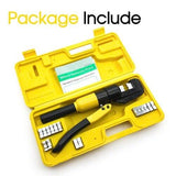 8 Ton Hydraulic Crimper Cable Lugs Wire Force Crimping Tool Kit 4mm-70mm Pliers