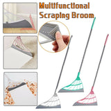 Multifunctional Magic Broom Mop Wiper Scraper Dust Floor Rubber Cleaning - Pink