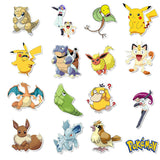 50x Pokemon Go Friends Pikachu Vinyl Decal Mix Kid Stickers Laptop Phone Bottle